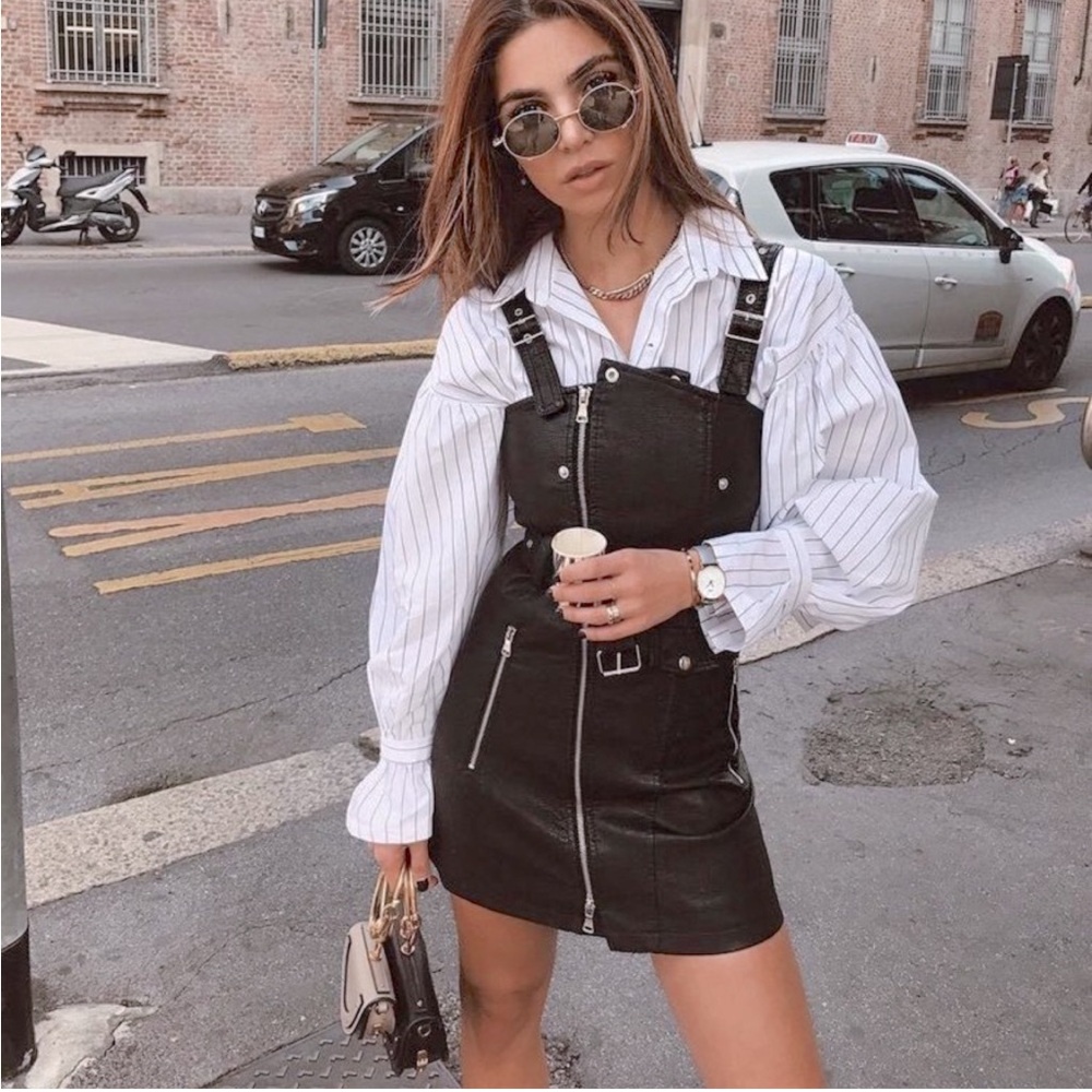 Storets Zipper Mini Biker Dress